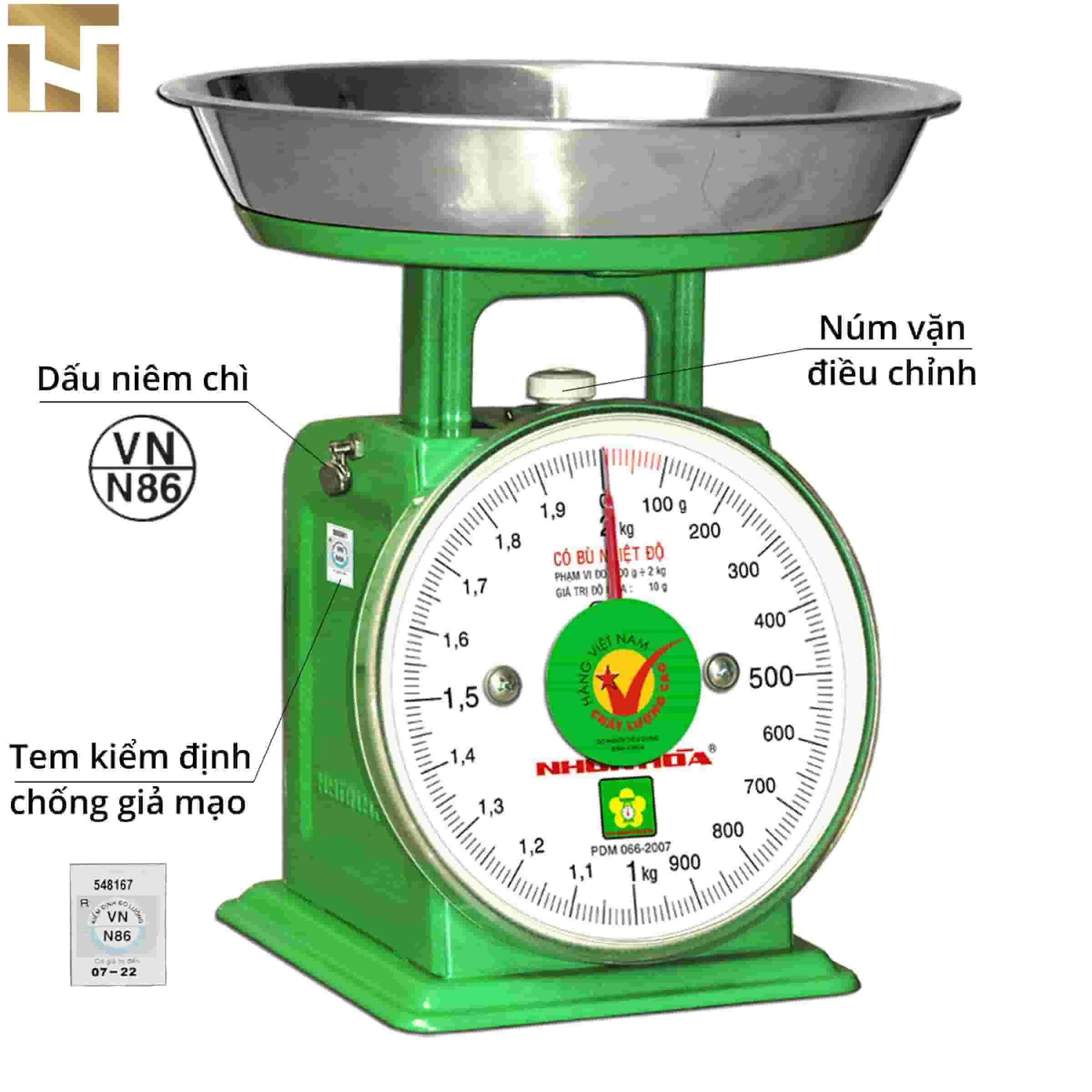 CÂN ĐỒNG HỒ NHƠN HÒA 2KG